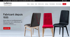 Desktop Screenshot of chaises-lelievre.com